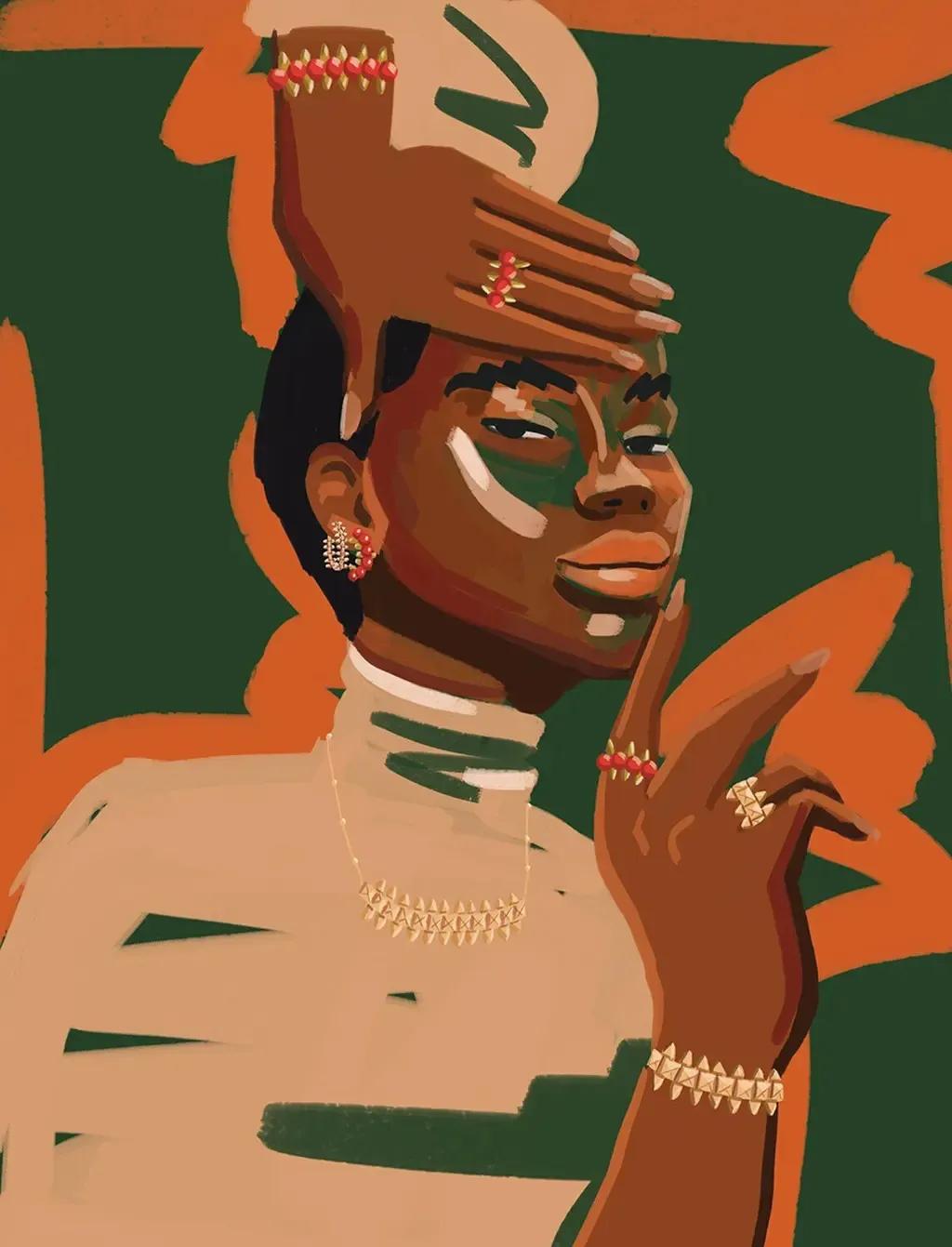 巴西插画师janaglatt作品,巴西艺术家的插画作品