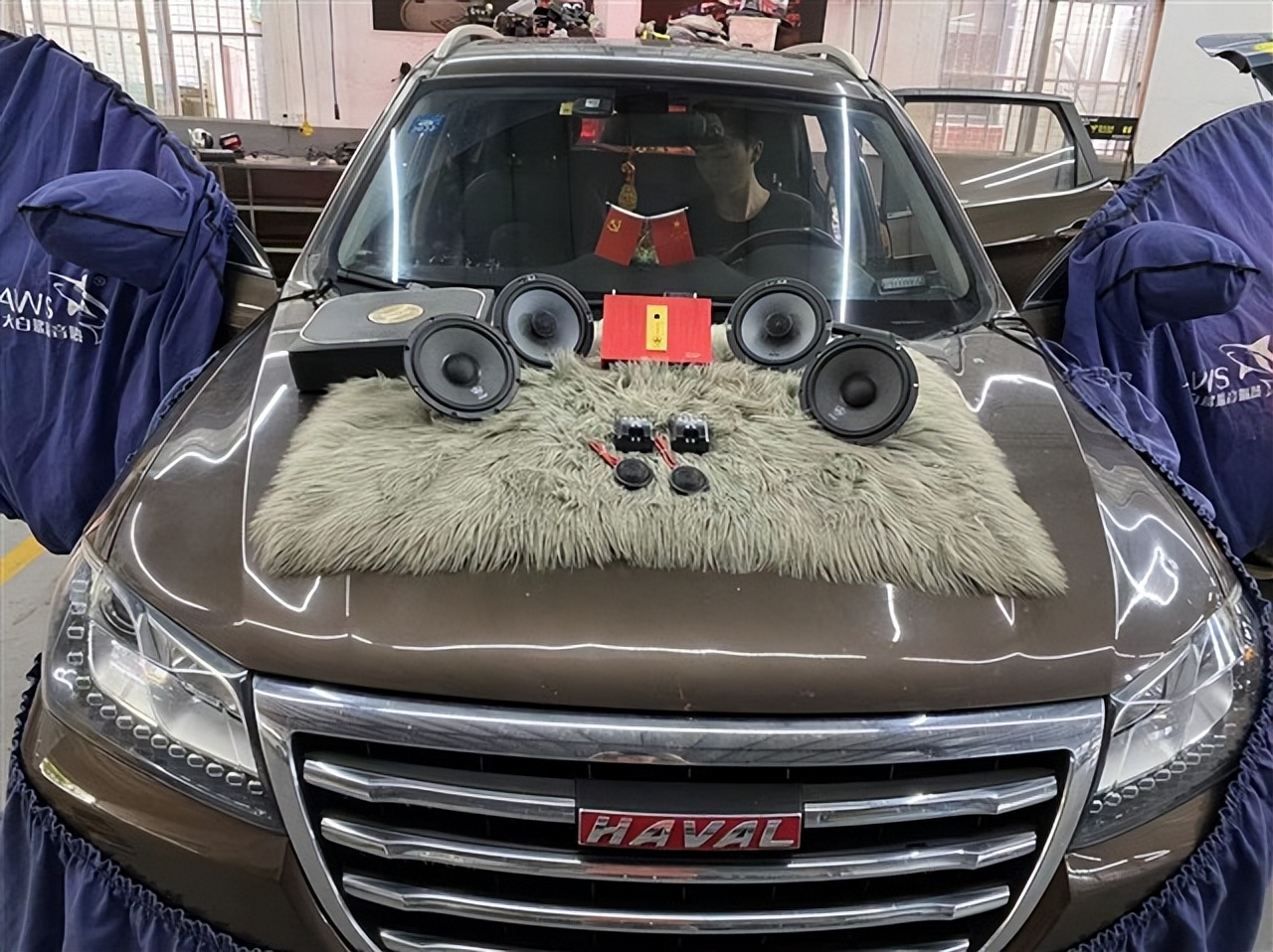 哈弗h2汽车音响超级重低音,哈弗h2音响改装