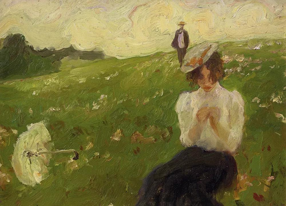 何多苓俄罗斯写生油画,何多苓油画2007