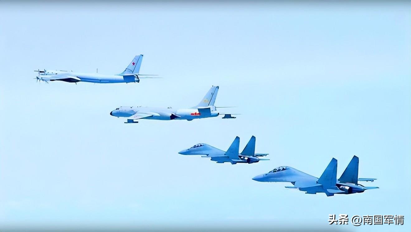 中俄两军在日本海等上空战略巡航,中俄战机联合巡航日本