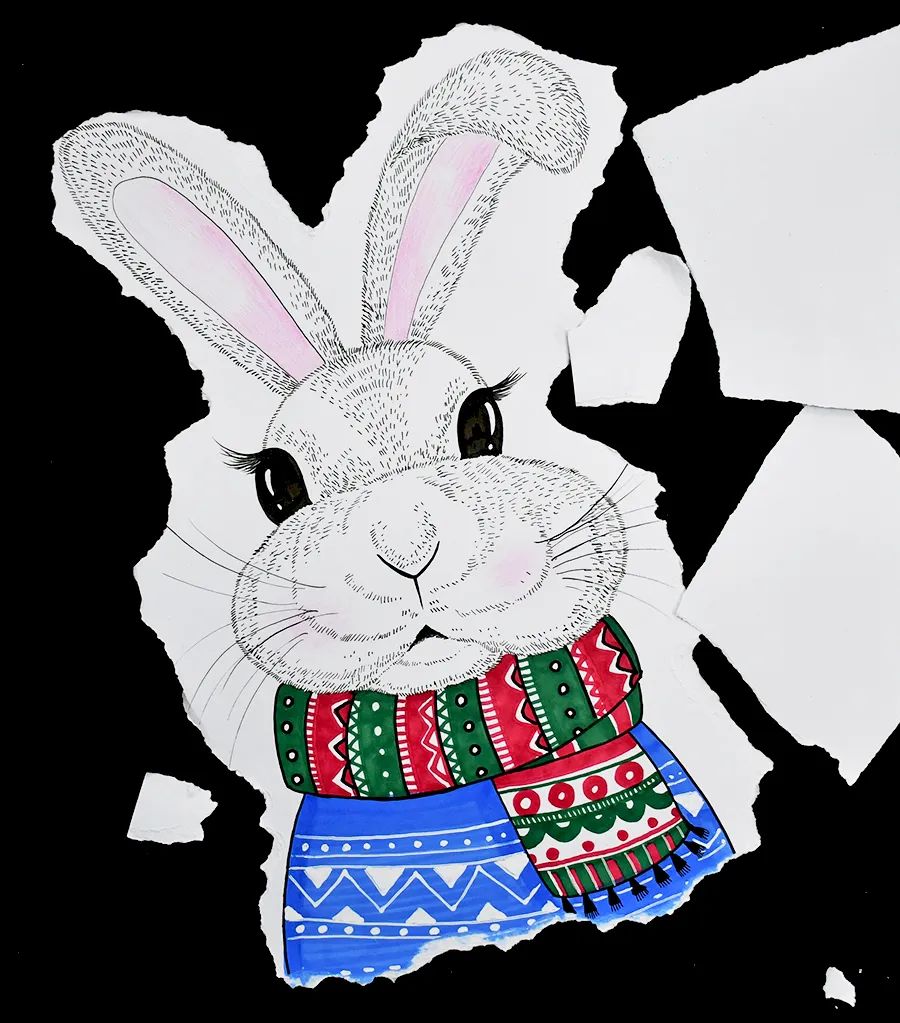 儿童画卡通小动物的步骤,儿童画创意兔子教案