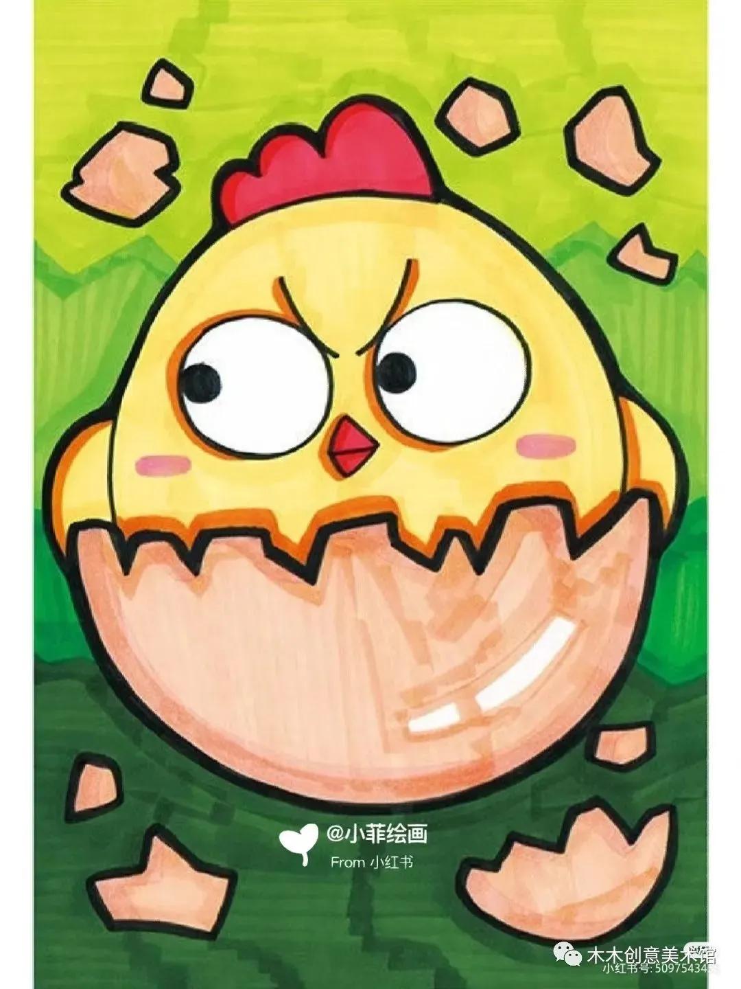 马克笔画儿童画简单好看,儿童马克笔画画简单又好看图片