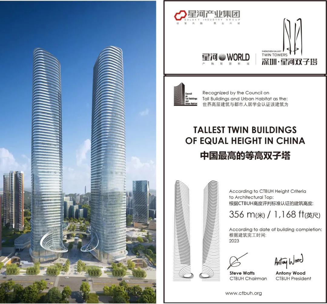 深圳星河双子塔高度,目前深圳在建最高双子塔