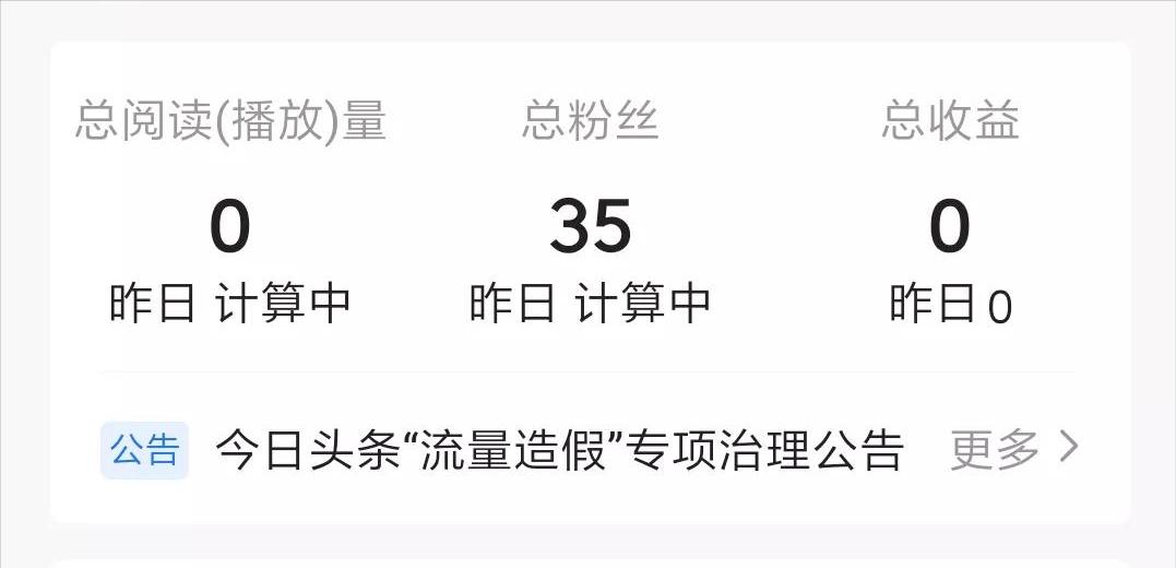 新手小白头条创作11天,新手小白头条阅读量