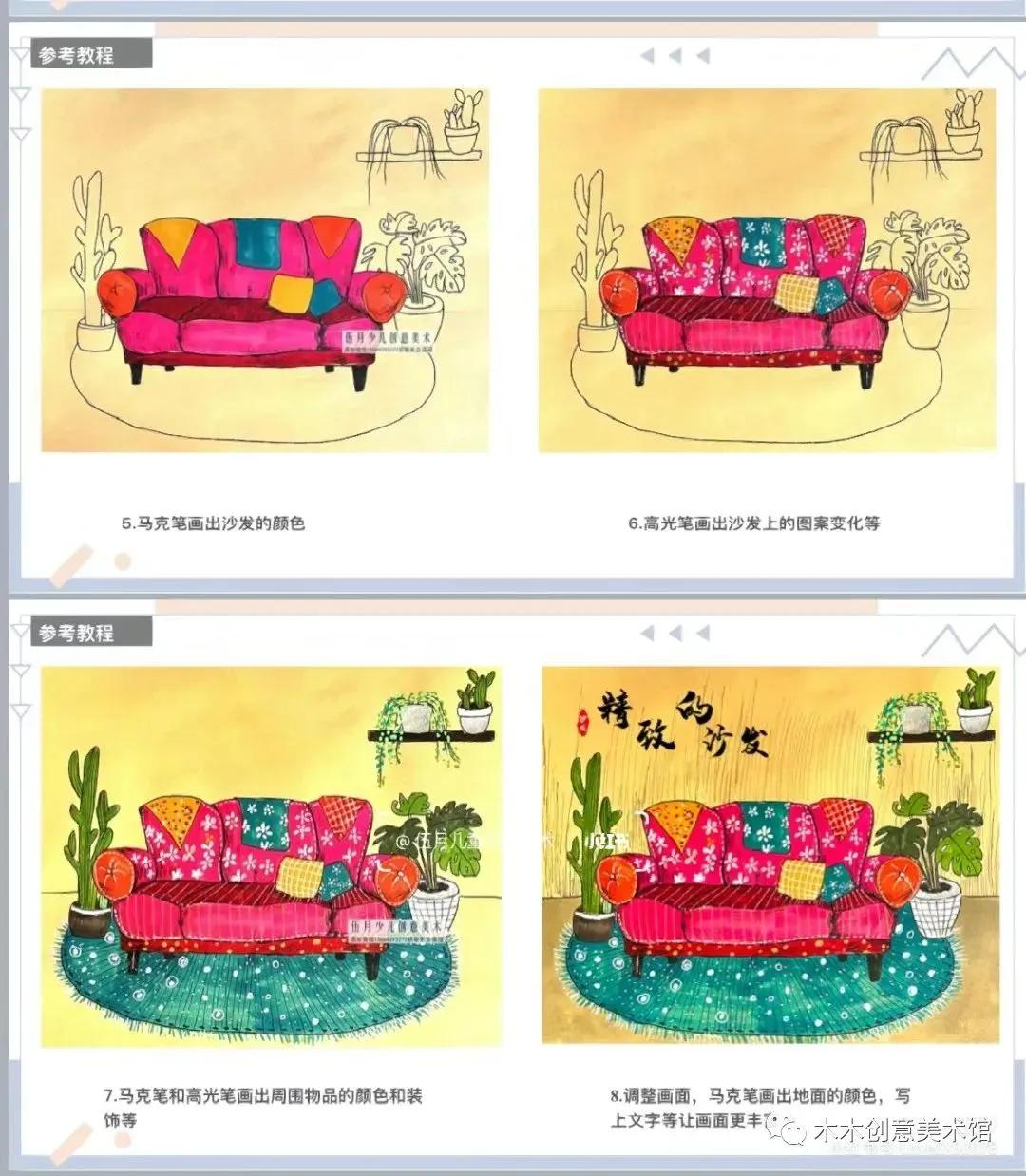 儿童创意绘画教程线条画,儿童创意美术绘画线条画