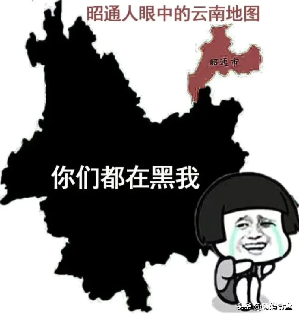 云南十六州市眼里的云南地图,云南人眼中的云南各地方