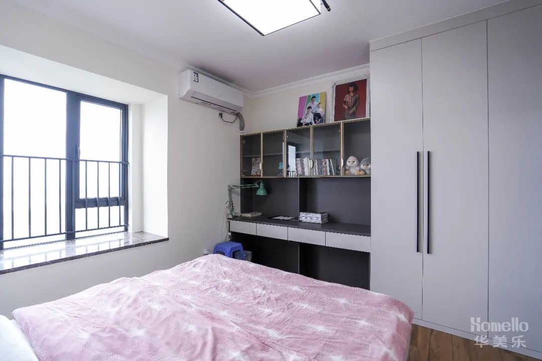 小户型两室改三室极简风,56平米小户型2室一厅改3室