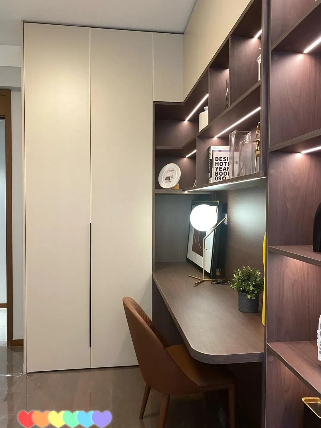 书桌衣柜一体180,儿童房定制书桌衣柜一体