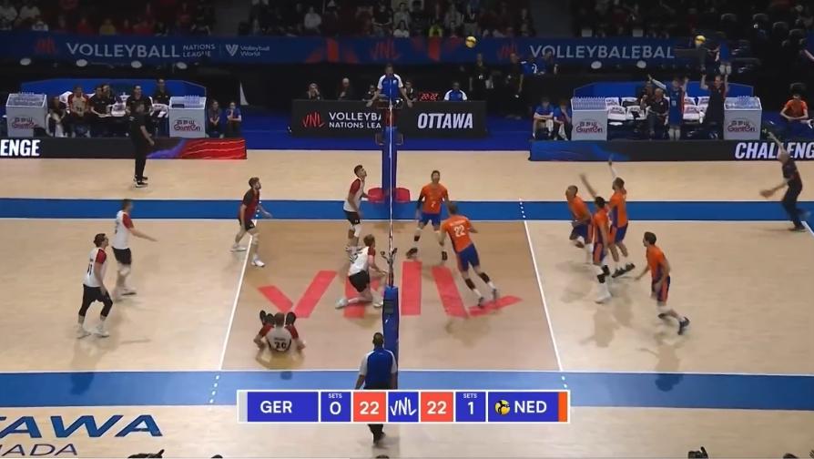 男排争议球,世界排球联赛男排荷兰日本
