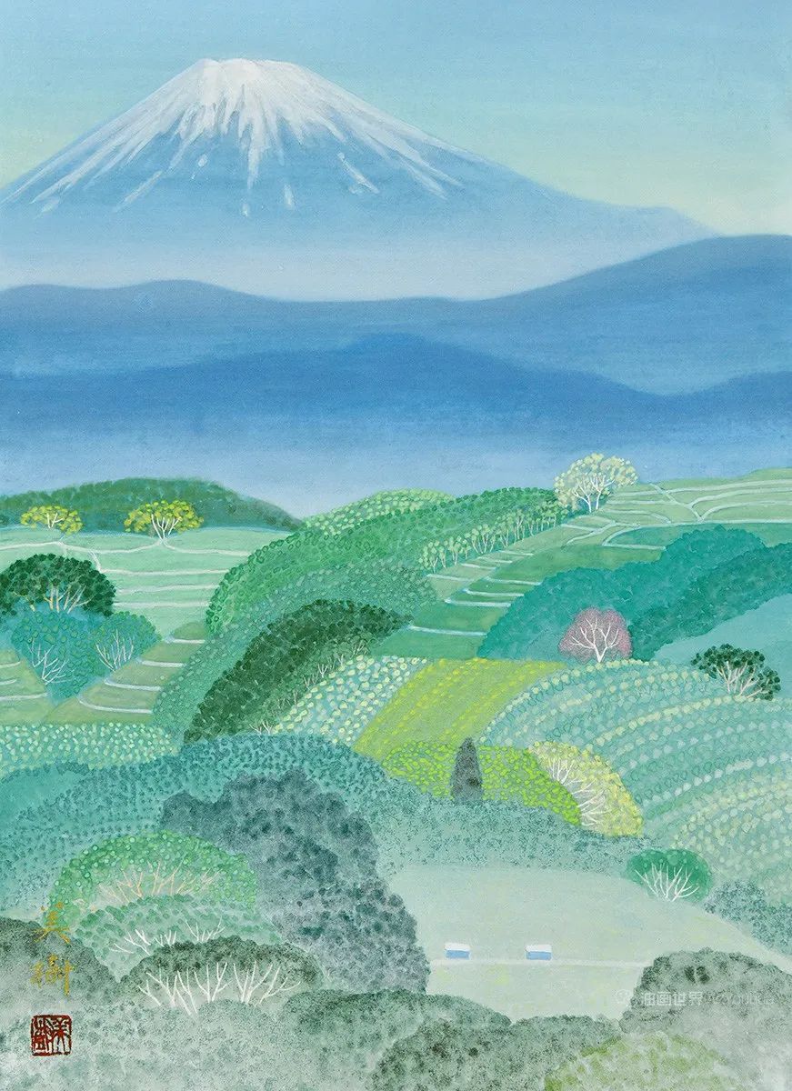 野地美树子手绘油画,日本画家奈良美智作品图