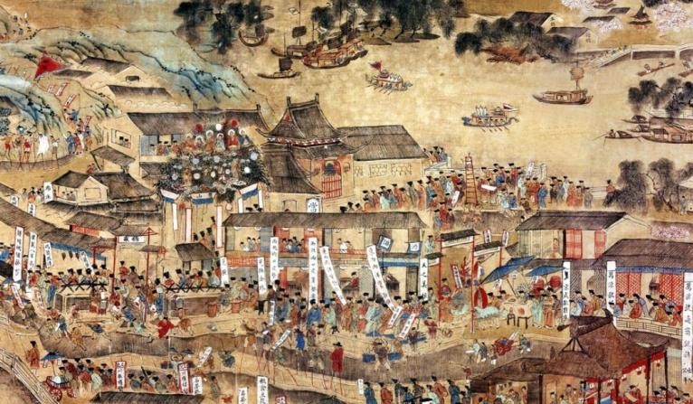 雍正泰陵三座石牌坊,清雍正泰陵全景图