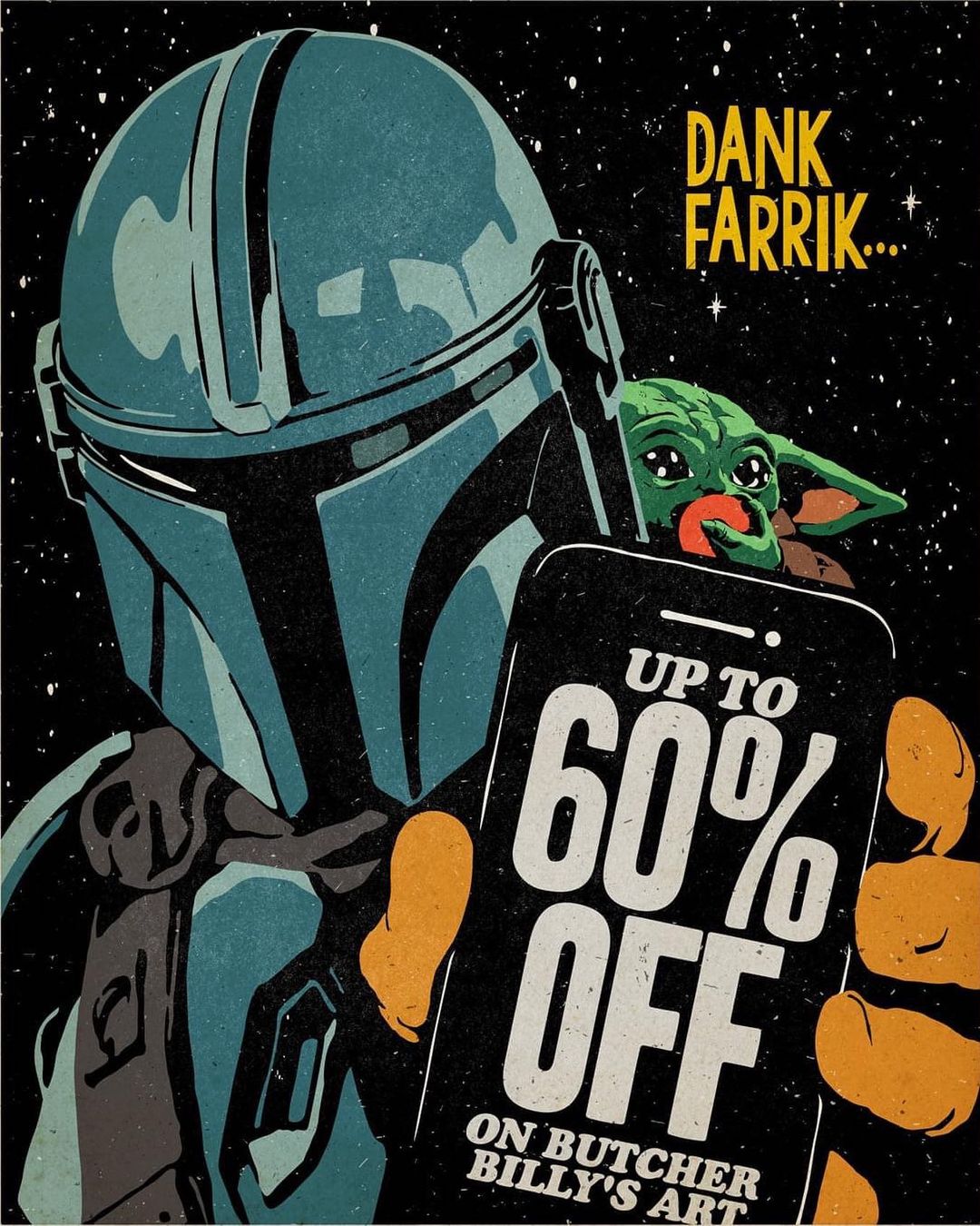 插画氛围感人物构图,复古美式波普插画