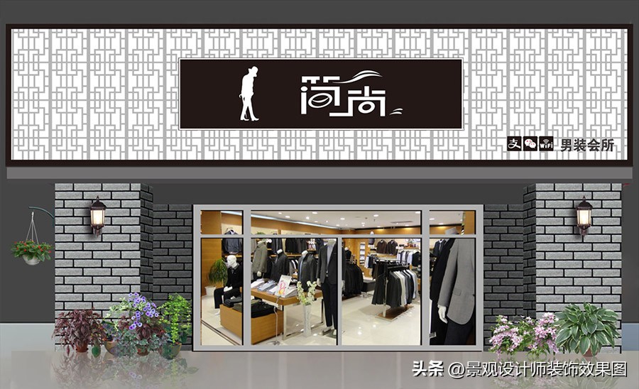 门头门脸装修用什么材质,便利店门头门脸颜色搭配效果图