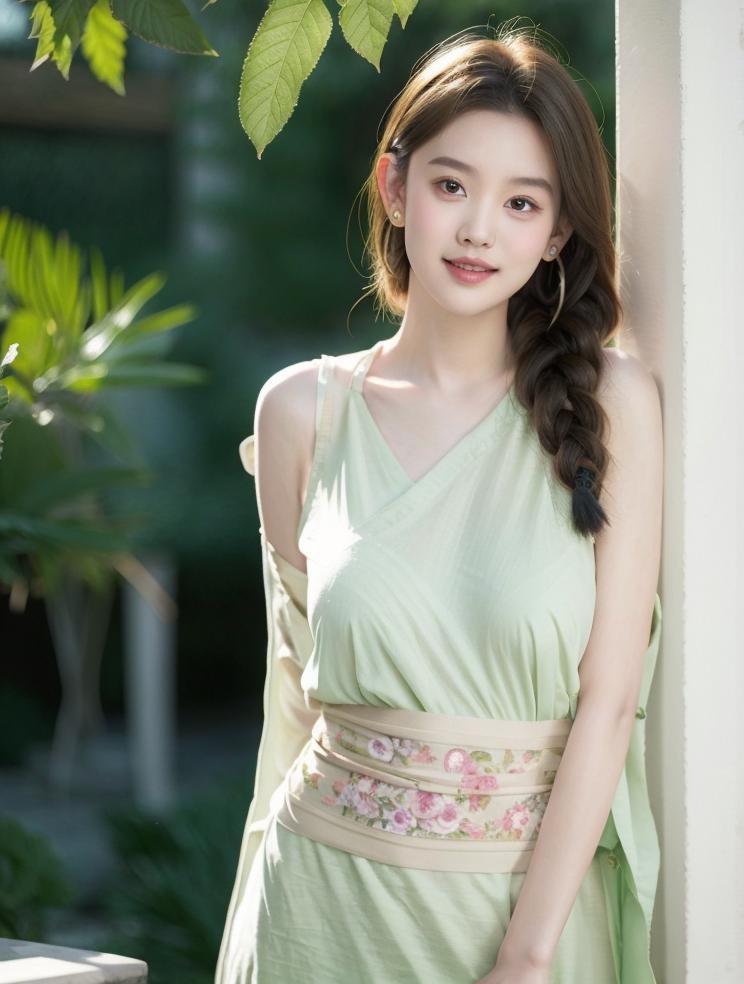 夏天美少女写真照,温柔少女感写真