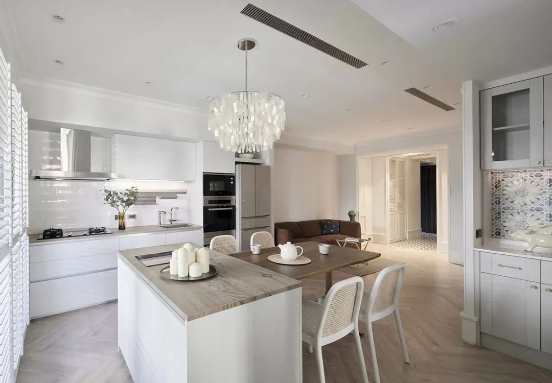 厨房吧台设计效果图大全,敞开式厨房带吧台效果图