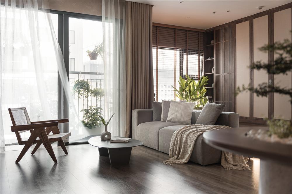 沙发不靠墙收纳柜,沙发收纳加电视背景墙收纳