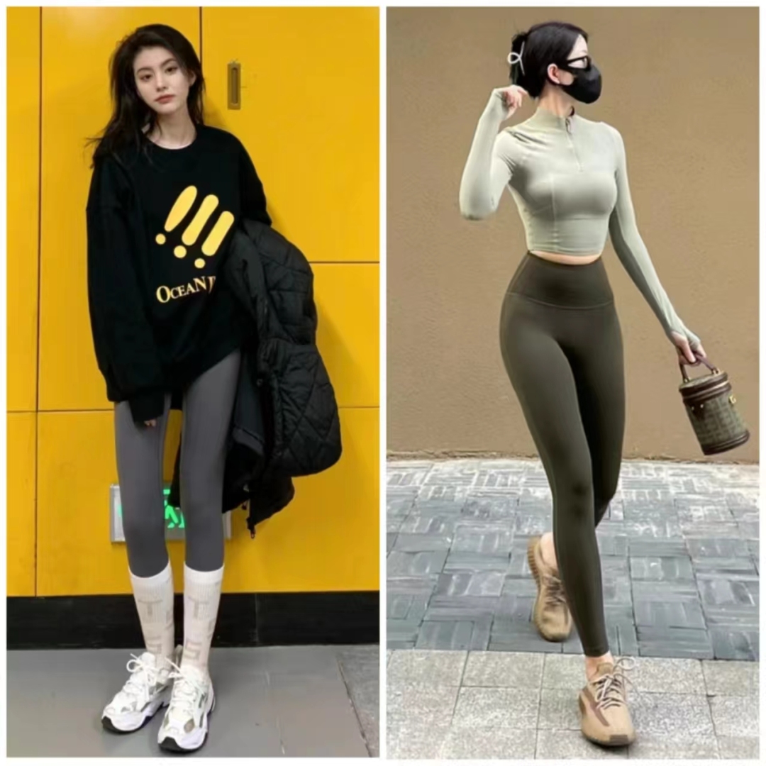 瑜伽裤穿出自然不做作风情,瑜伽裤穿出高级感