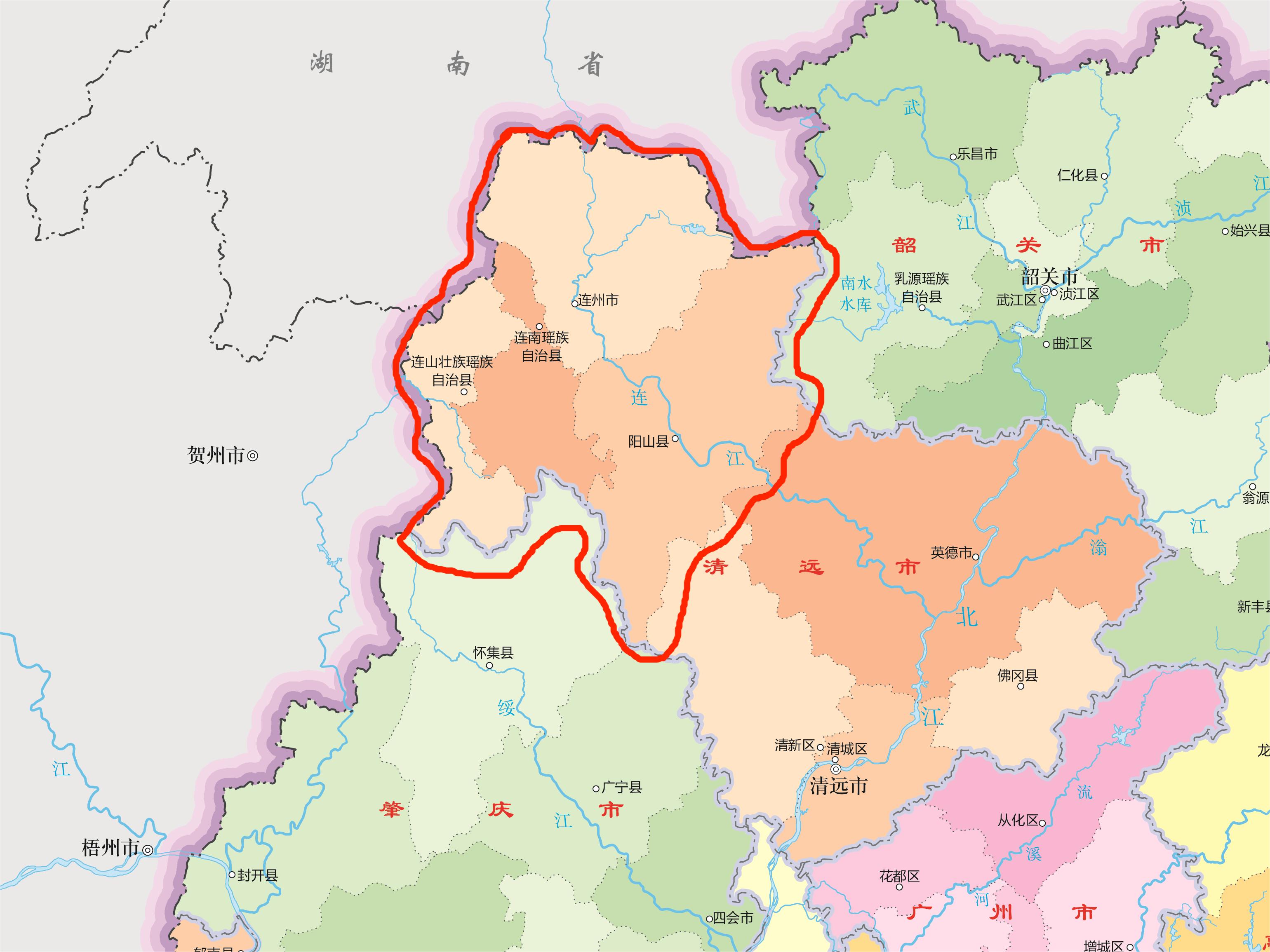 清远连州和连山是同一个地方,连山连南连州阳山属于清远吗