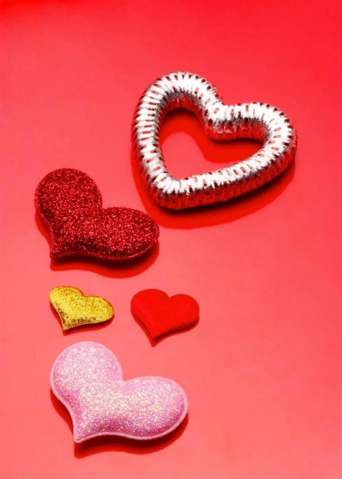 立体爱心壁纸背景图,心形壁纸背景闪图