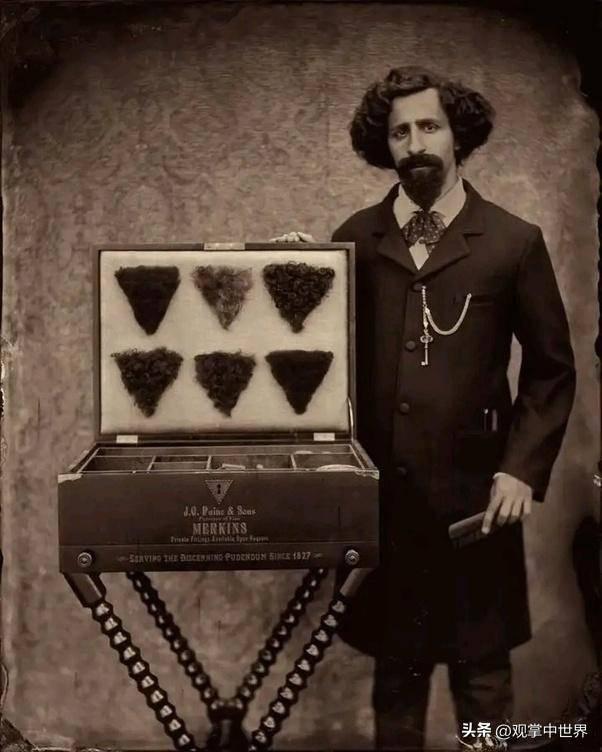 21张真实又罕见的老照片，阴毛假发工作者，我怀疑他用错地方了3