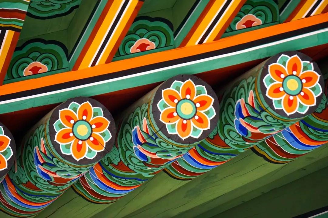 韩国色彩水彩画,韩国丹青