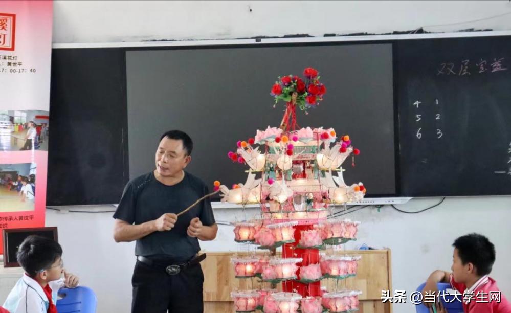 非遗花灯闪亮校园,花灯非遗进课堂传承传统文化
