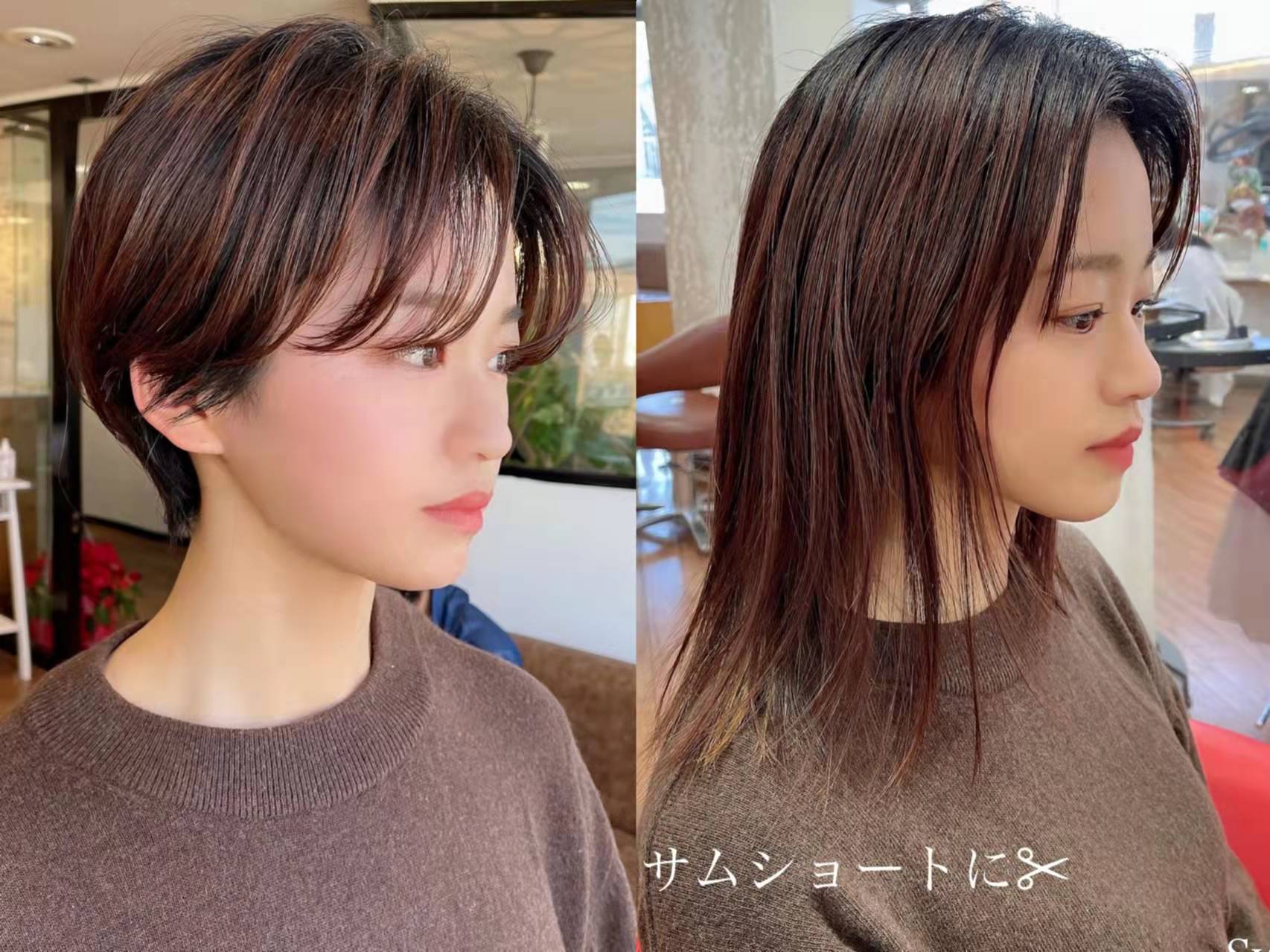 40岁短发烫发好看还是直发好看,短发怎么在家自己剪出层次的短发