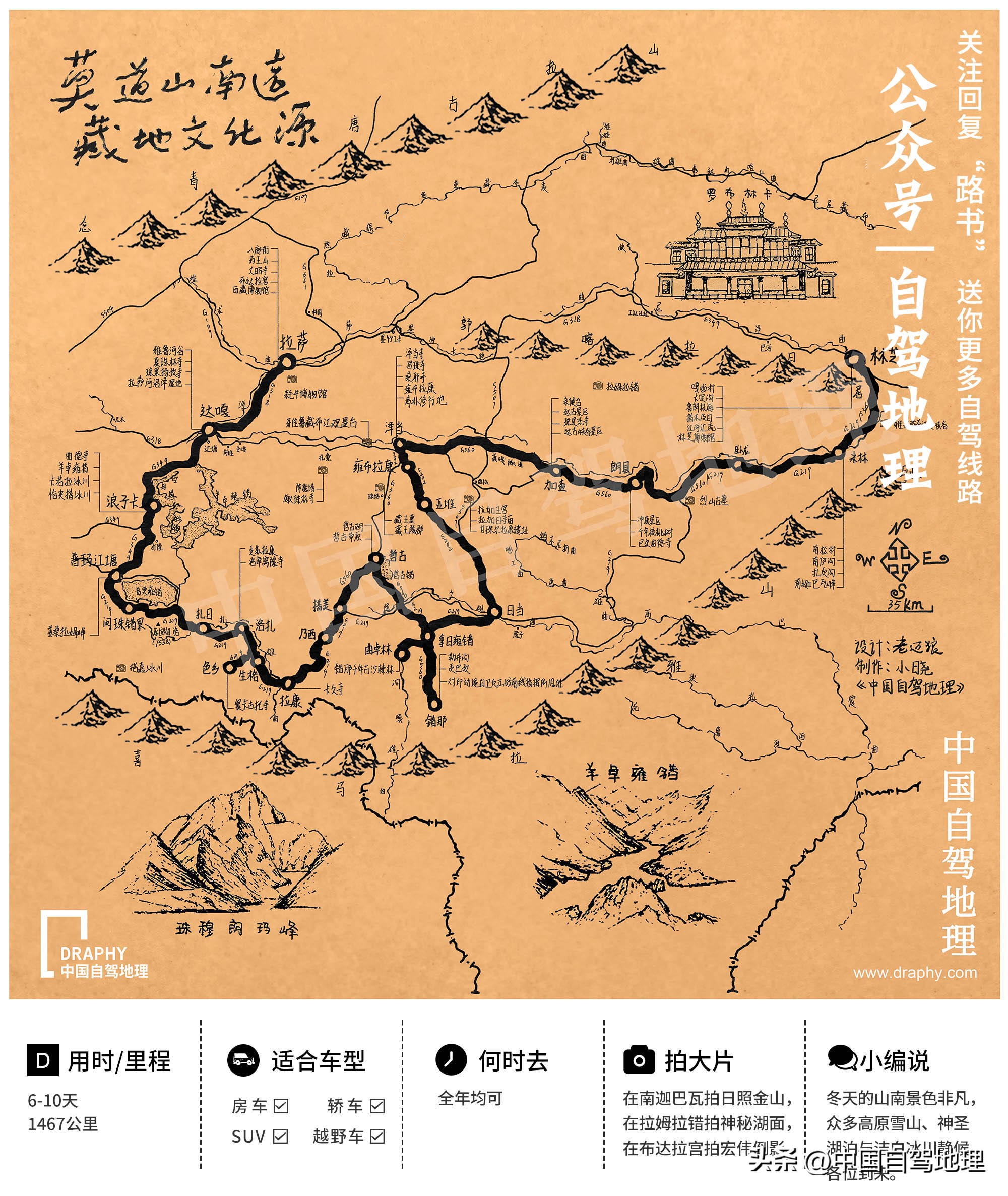 冬日边走边玩路线推荐,滇藏公路西藏七天自驾旅游攻略