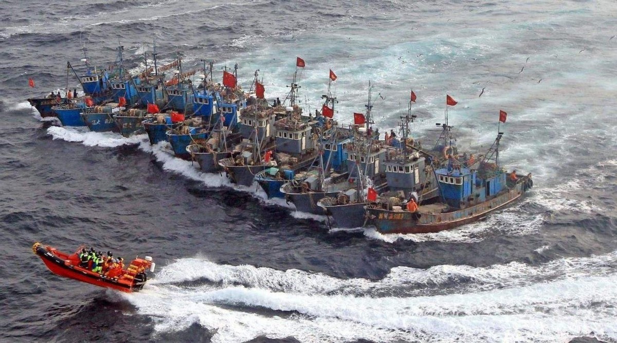 中国渔民海军霸气列阵,中国渔民捕捞武器