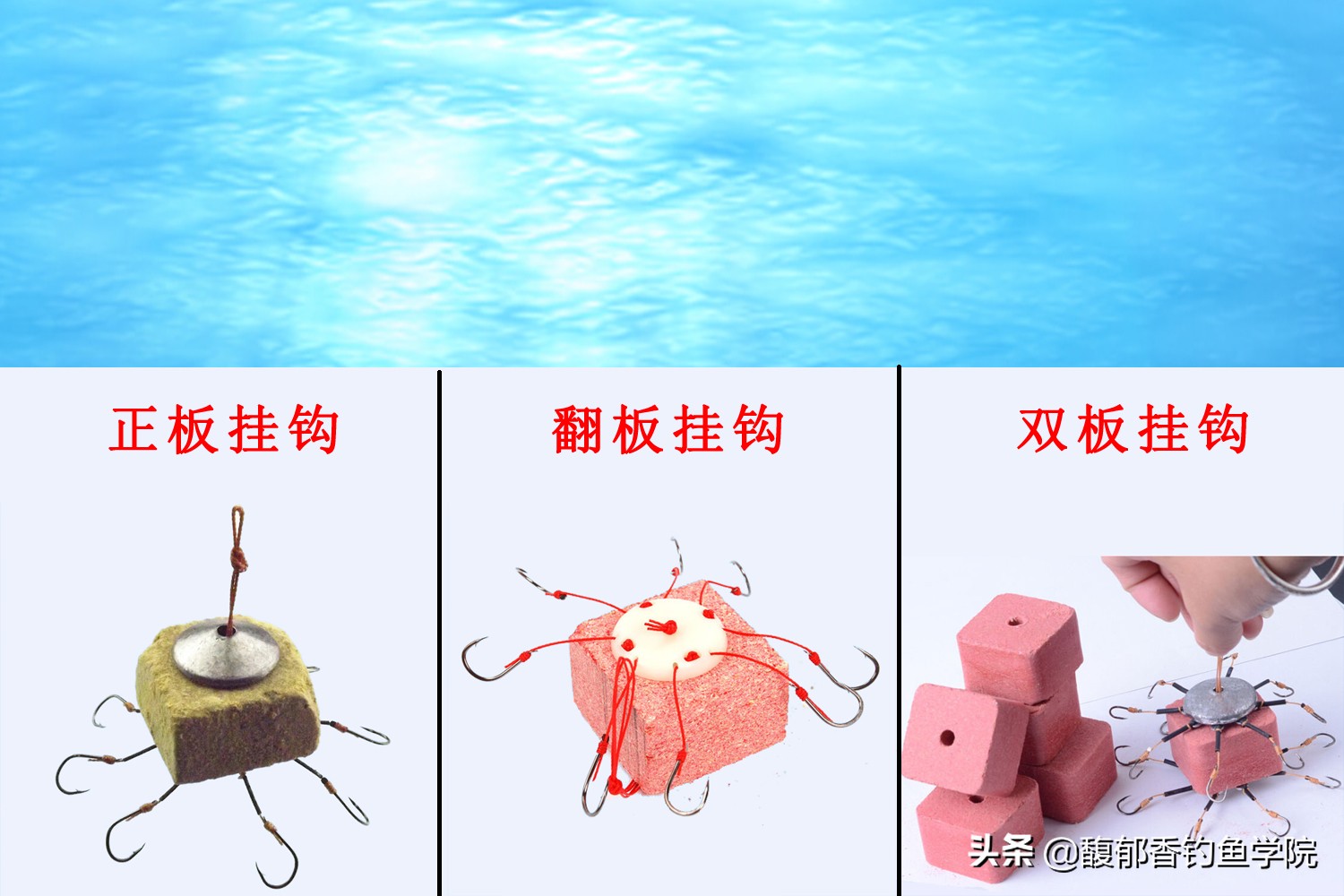 海竿方块饵怎么钓草鱼,野钓海竿钩饵技巧