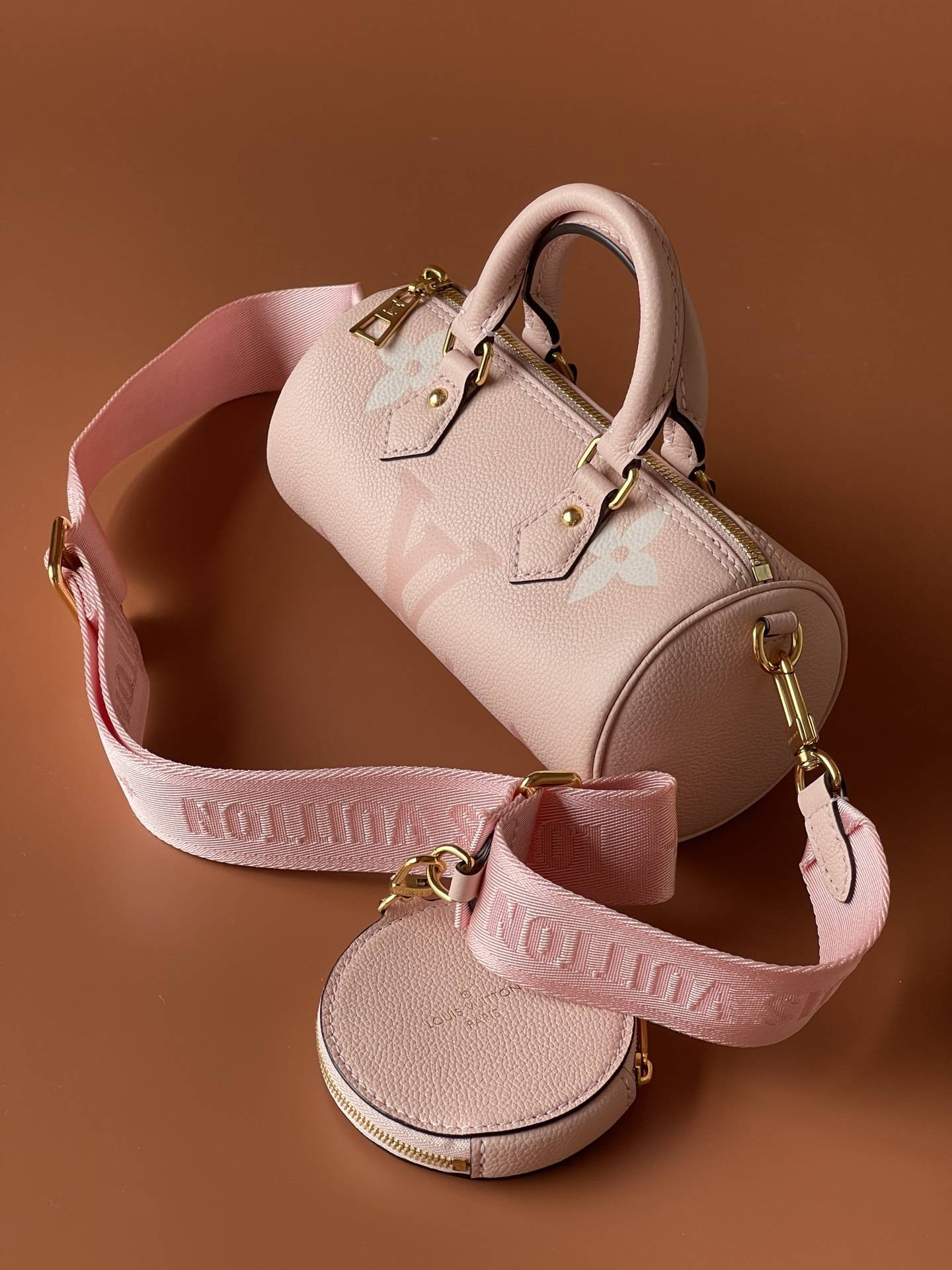 LV巴比龙Papillon手袋圆筒包老花斜挎包单肩包使用心得评测m57835