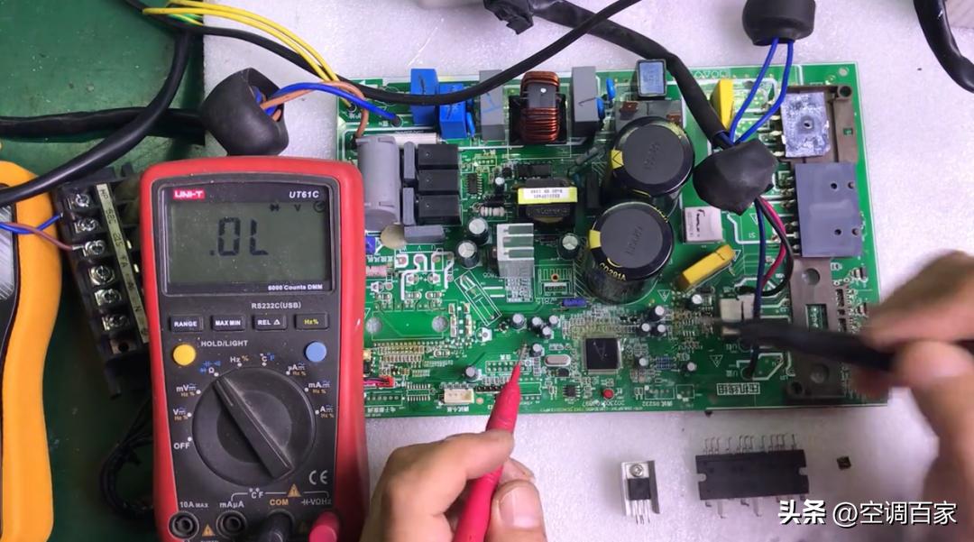 380v3匹柜式空调维修视频,变频空调无图纸电路板维修