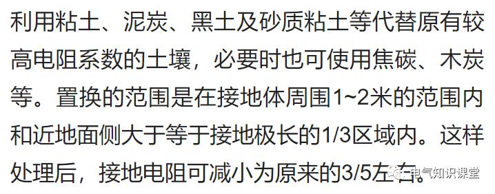 降低接地电阻的措施有哪些,降低接地电阻线路的跳闸率