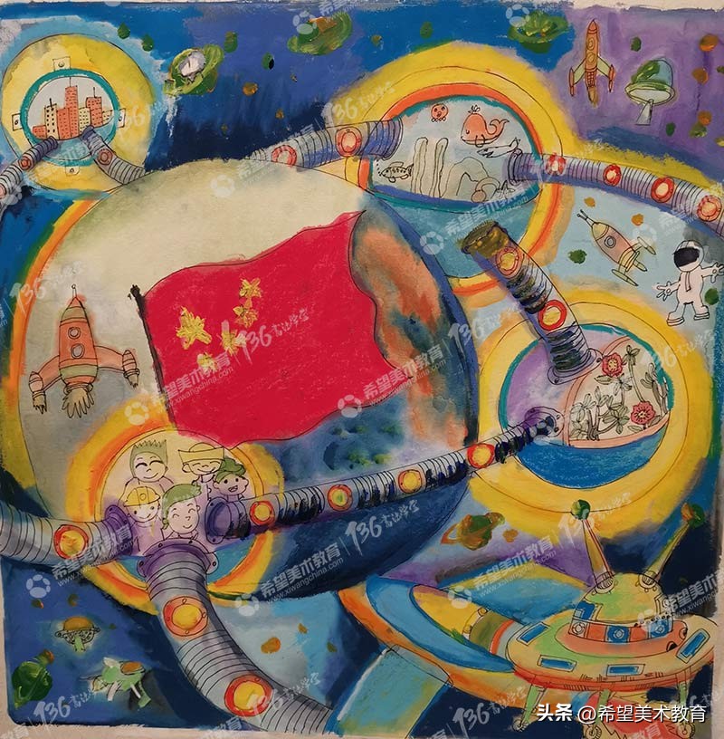 儿童美术海绵棒创意画,创意儿童美术如何备课