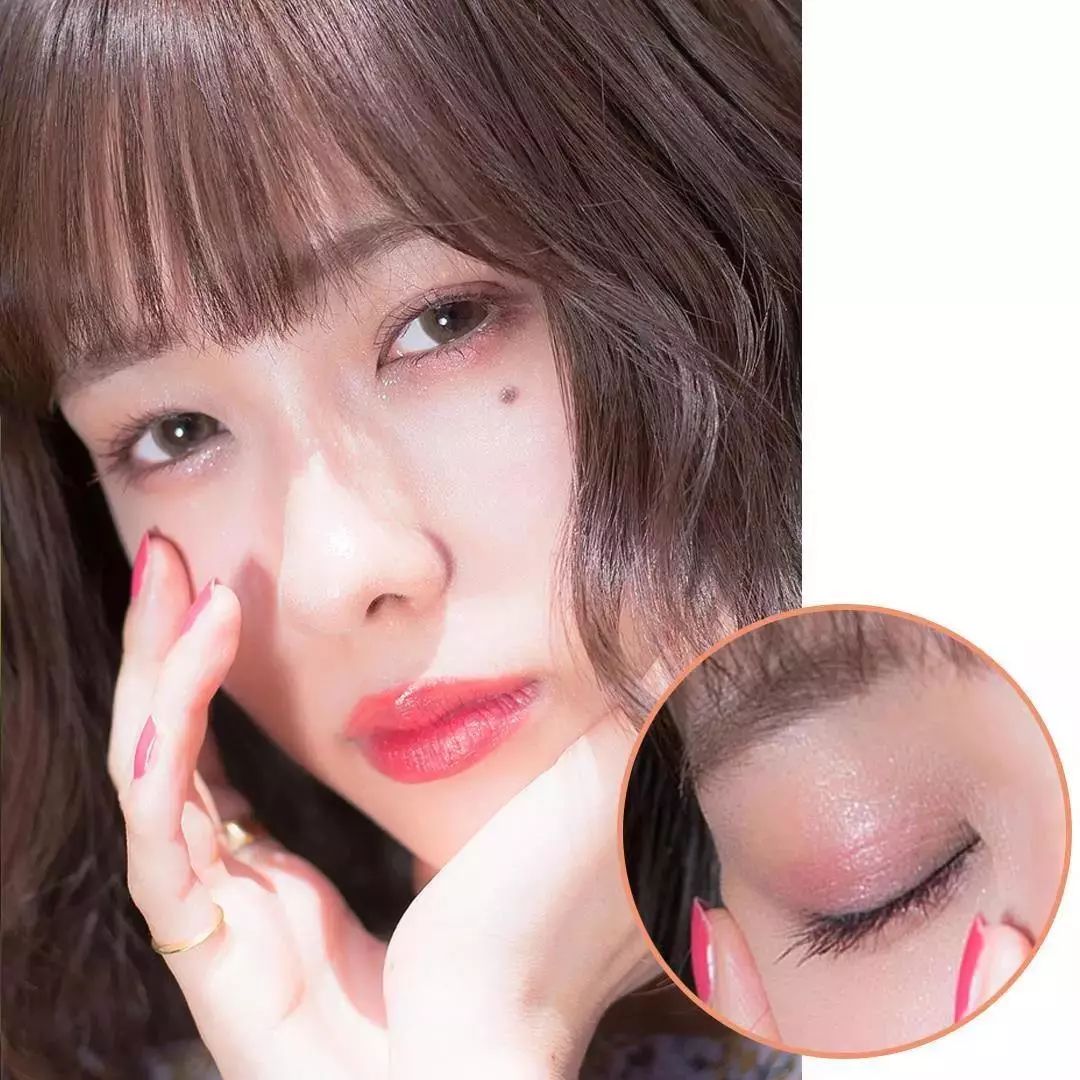 3ce眼影盘overtake橘棕盘画法,化妆眼影眼窝画法