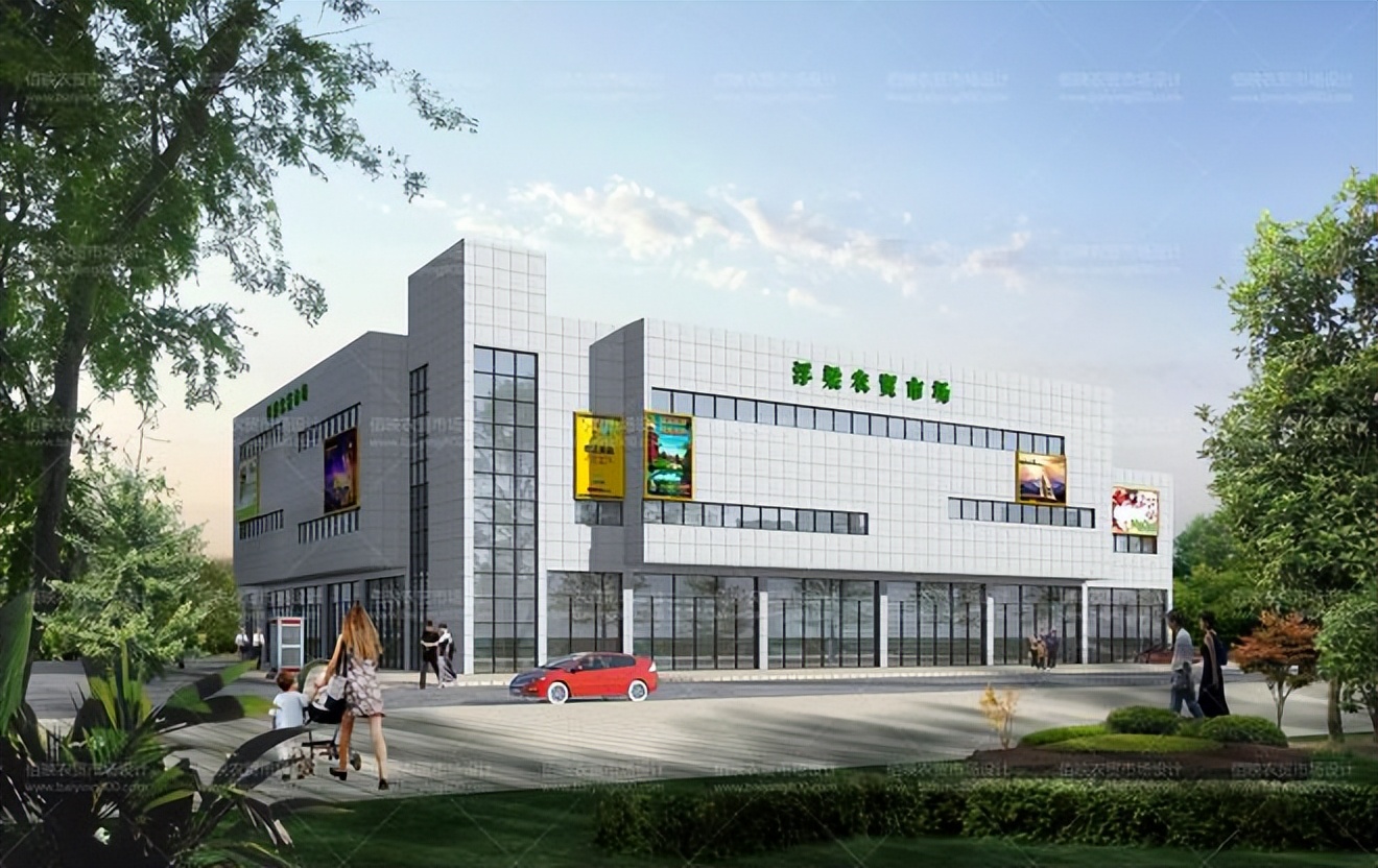 农贸市场蛋品摊位设计效果图,农贸市场设计案例孔家岭农贸市场