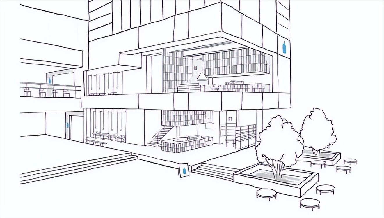 蓝瓶咖啡中国内地首店,蓝瓶咖啡门店解读