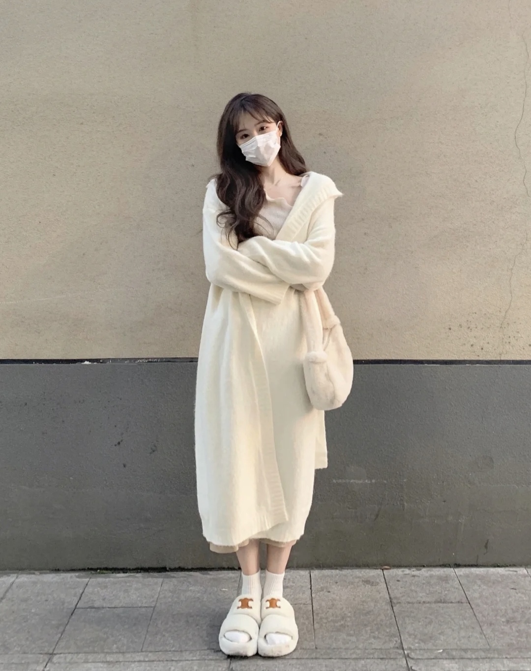 毛衣半身裙穿搭冬季图片,毛衣半身裙穿搭秋冬中长款维语版