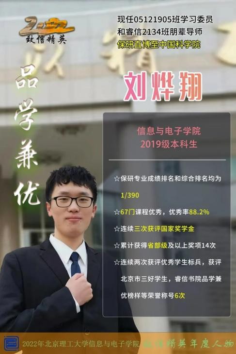 北理工学霸全保研,40门课满绩保研中科院