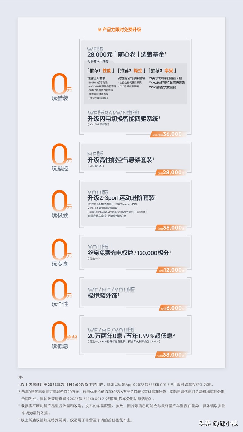 30万级“卷王”发力!极氪001推“产品力免费升级”权益