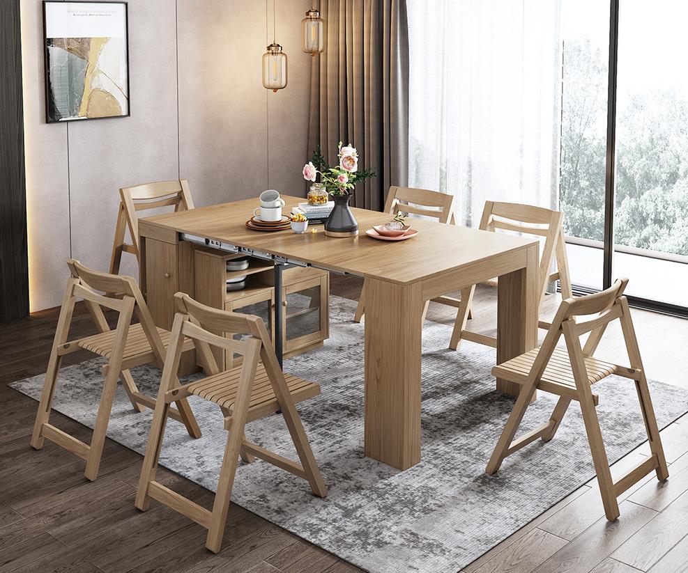 小户型折叠餐桌最新款实用,折叠6人餐桌小户型网红款