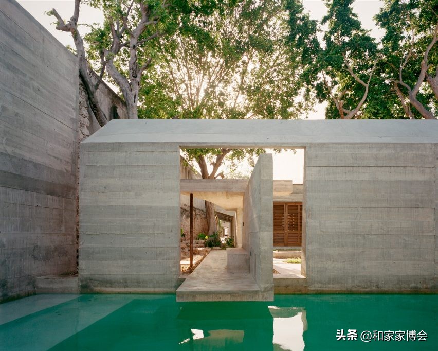 自然纯粹的清水混凝土住宅，用当代手法沉淀玛雅文化