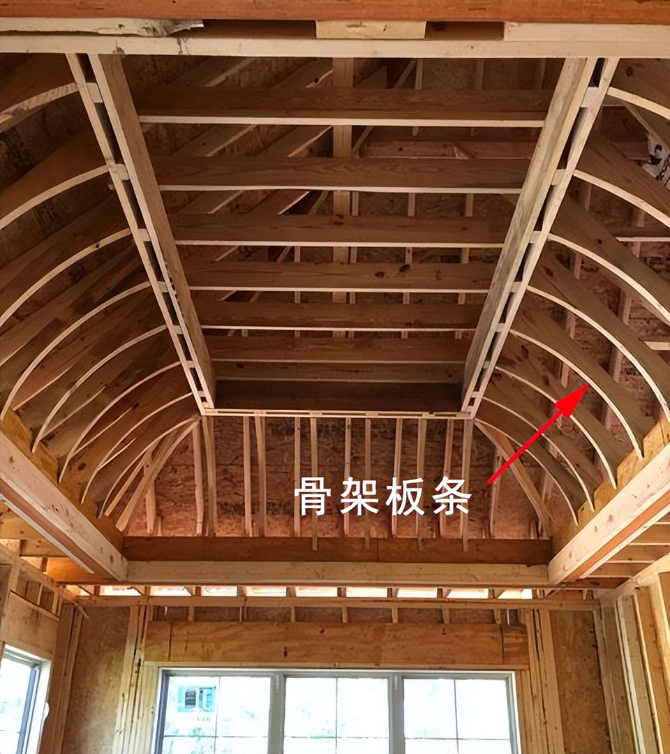 阳台包弧形吊顶施工图,弧形吊顶在施工图中怎么表示出来