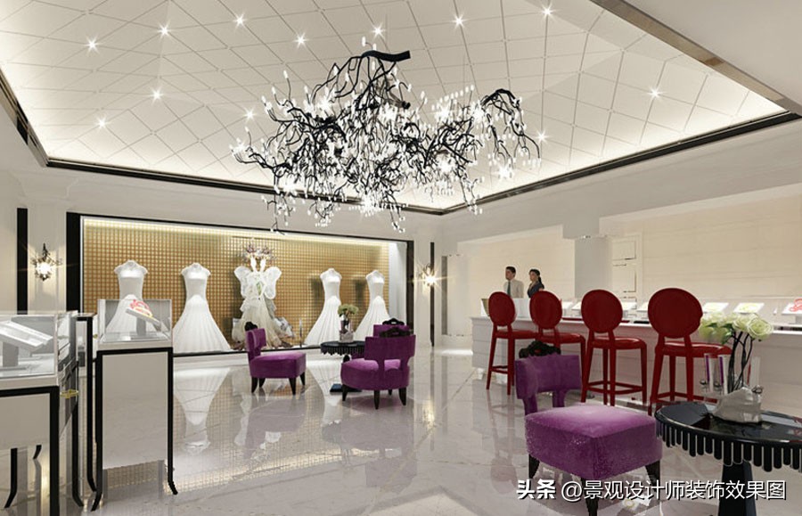 婚纱店灯光设计找谁设计,婚纱店设计空间布局