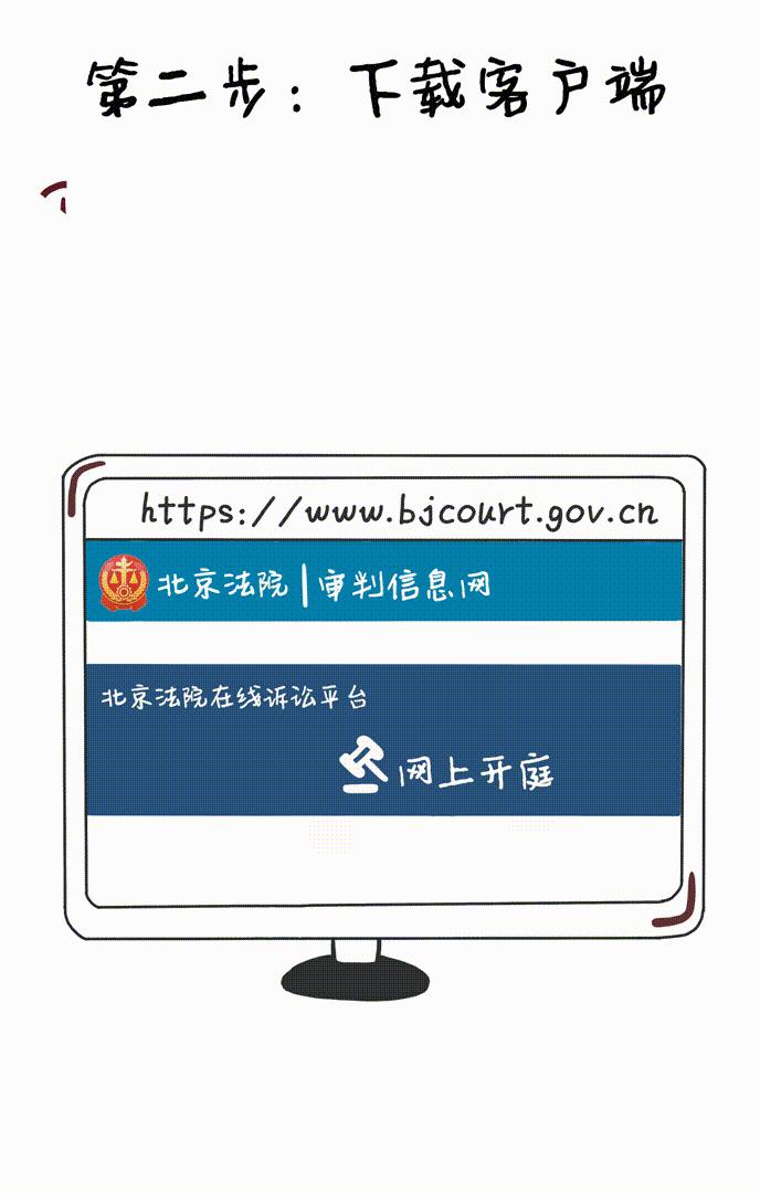 建议老年人收藏！手绘版“北京云法庭”使用指南