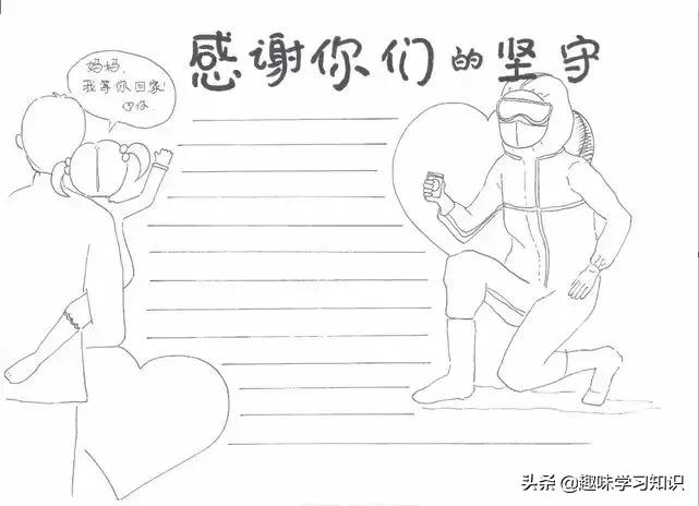 疫情防控手抄报，防疫手抄报