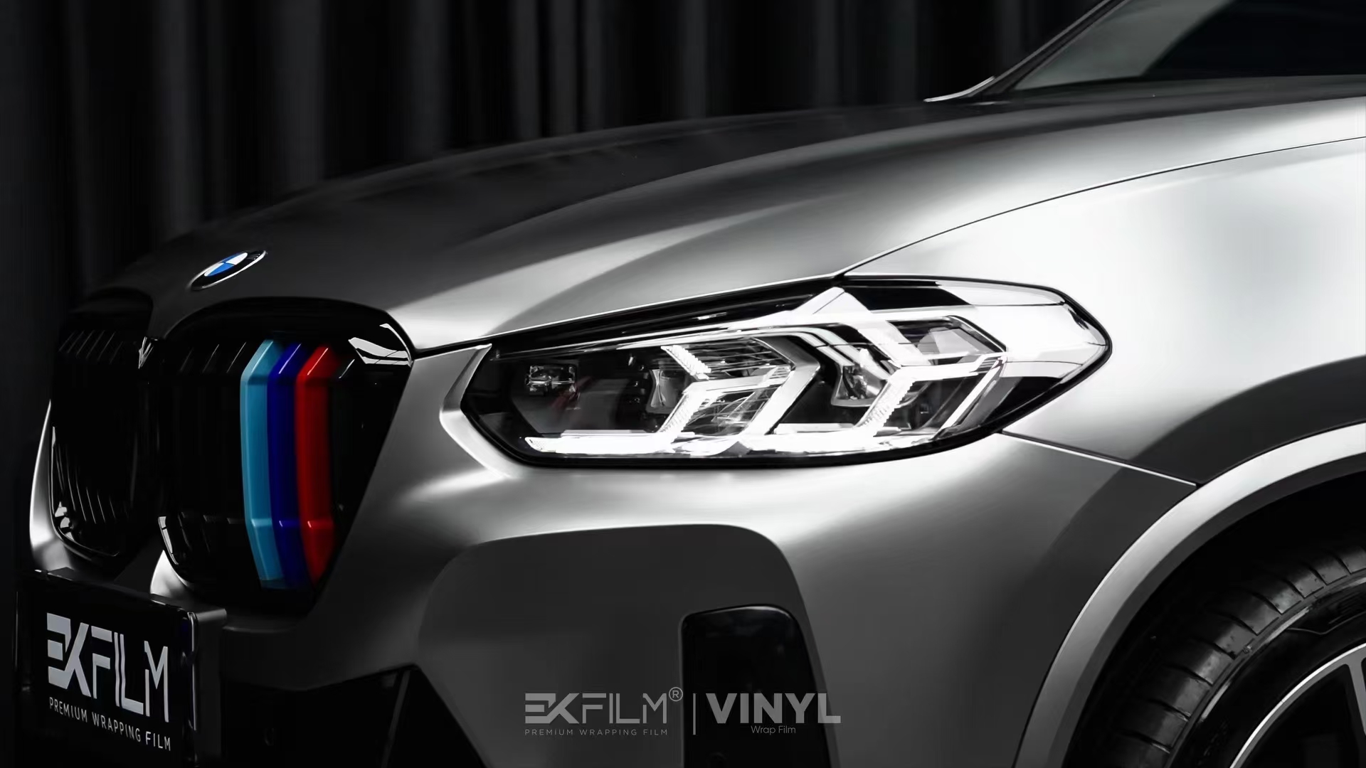 宝马x3棕色贴膜,宝马x3黑武士改色膜