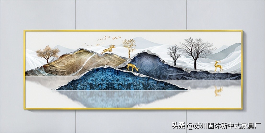 三室两厅简约风实木家具推荐,原木色简约新中式家具实景