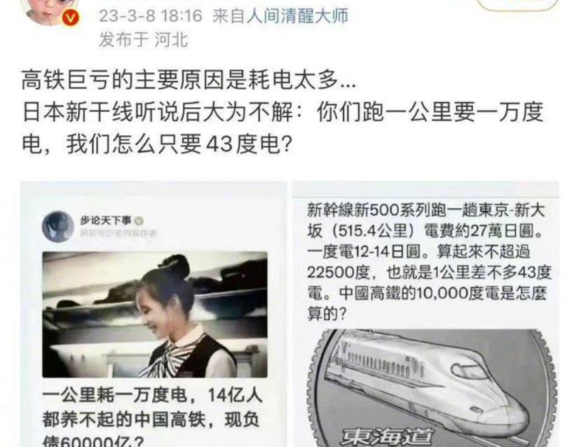 中国高铁1公里耗电多少,中国高铁一公里耗电10000度