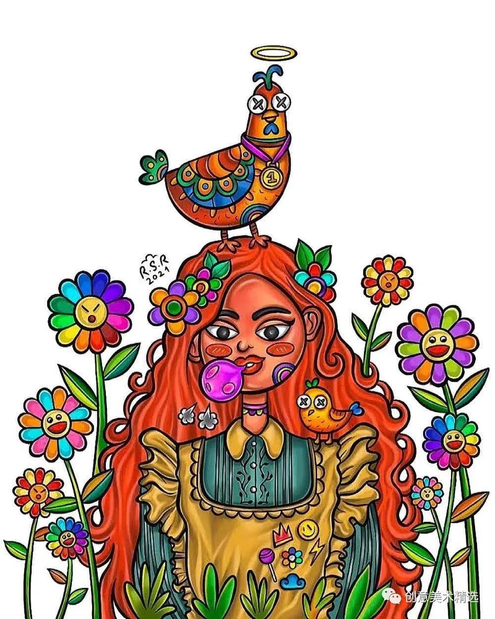 创意素描线描几何形体,线描画创意画优秀作品8级